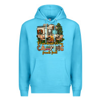 Ocean Blue if i am drunk its my camping friends fault Premium Hoodie - AdoDesignShop