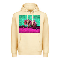 Pina Colada colorful elephant Premium Hoodie - LillyAllenDesigns