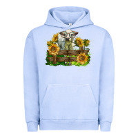 Pigment Grape Ice charolais heifer with sunflowers Urban Hoodie - LillyAllenDesigns