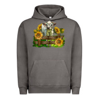 Pigment Tornado charolais heifer with sunflowers Urban Hoodie - LillyAllenDesigns