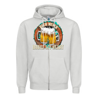 Dove Grey beer never broke my heart Zipper Hoodie - texasbilliewilder