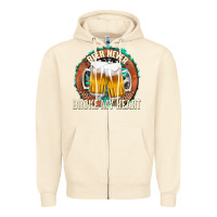 Sandshell beer never broke my heart Zipper Hoodie - texasbilliewilder