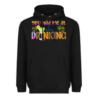 Black you had me at day drinking Heavyweight Hoodie - Zillion Design Studio