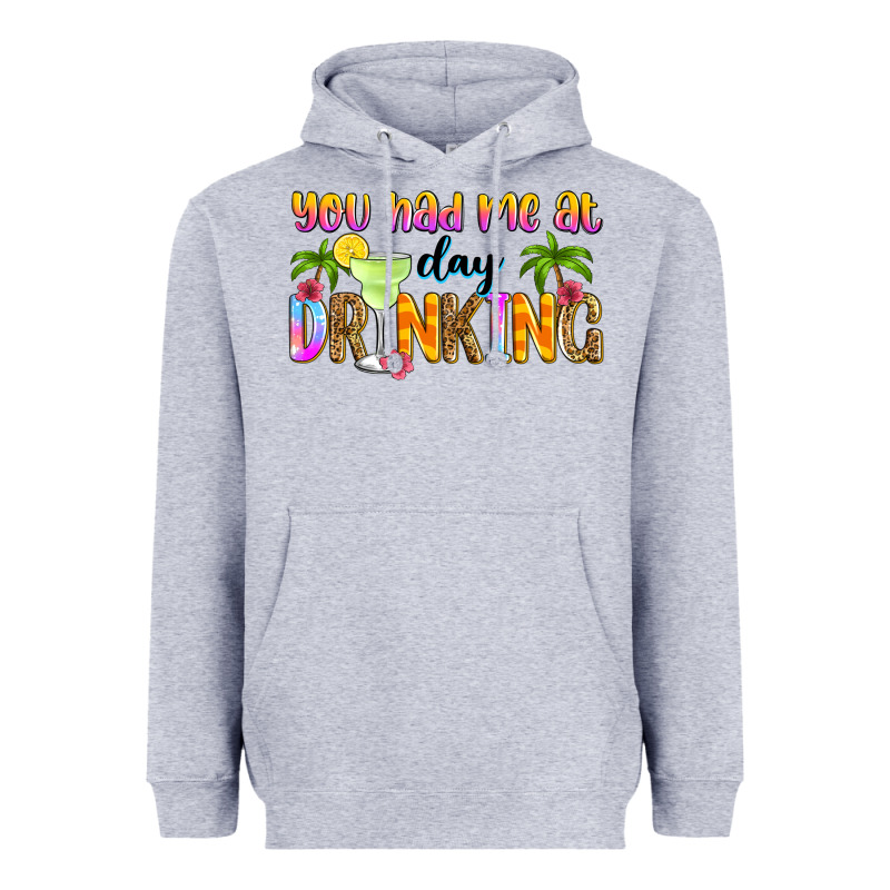 You Had Me At Day Drinking Heavyweight Hoodie by Zillion Design Studio | Teevron