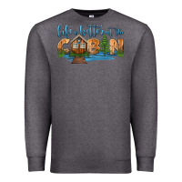 Charcoal Heather life is better at the cabin Premium Sweatshirt - HRA Design Shop