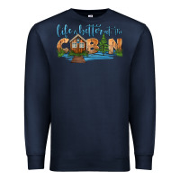 Navy life is better at the cabin Premium Sweatshirt - HRA Design Shop