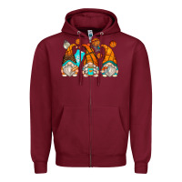 Burgundy basketball gnomes Zipper Hoodie - Zillion Design Studio