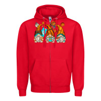 Red basketball gnomes Zipper Hoodie - Zillion Design Studio