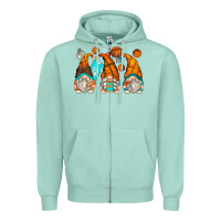 Seafoam basketball gnomes Zipper Hoodie - Zillion Design Studio