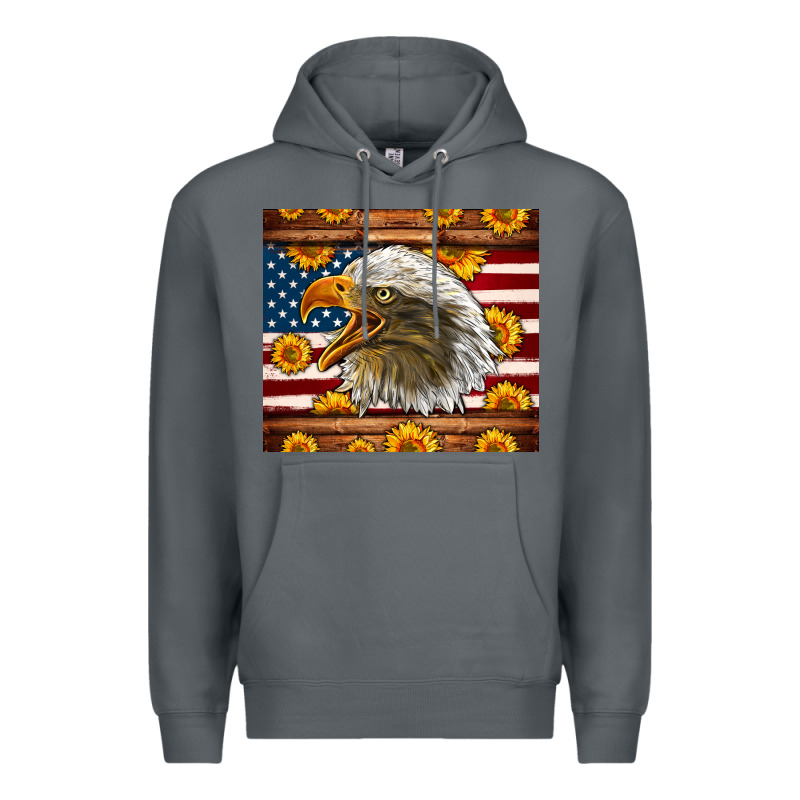 American Flag Eagle Premium Hoodie by LillyAllenDesigns | Teevron