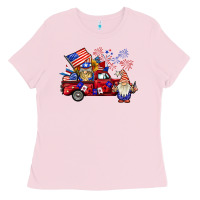 Bubblegum Pink american gnomies truck Ladies Tee - BarkalooDesign