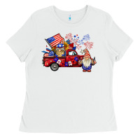 White american gnomies truck Ladies Tee - BarkalooDesign