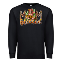 Black mom blessed Premium Sweatshirt - RacoonDesign