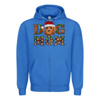 True Royal Christmas Toy Poodle Dog Mom Zipper Hoodie - RanaPortraitStore