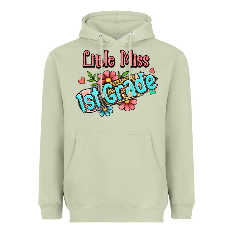 Little Miss First Grade Heavyweight Hoodie by RanaPortraitStore | Teevron