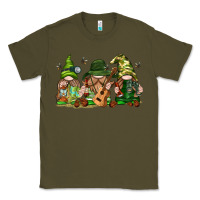 Army Green camping gnomies Classic Tee - texasbilliewilder