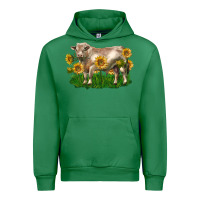 Charolais Bull With Sunflowers Urban Hoodie | Teevron
