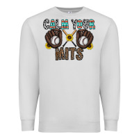 Dove Grey calm your mits baseball Premium Sweatshirt - CowhideDigitalArt