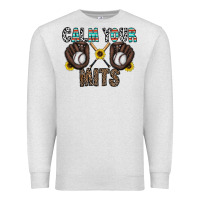 Oatmeal Heather calm your mits baseball Premium Sweatshirt - CowhideDigitalArt