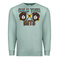 Seafoam calm your mits baseball Premium Sweatshirt - CowhideDigitalArt