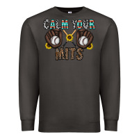 Smoke calm your mits baseball Premium Sweatshirt - CowhideDigitalArt