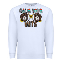 White calm your mits baseball Premium Sweatshirt - CowhideDigitalArt