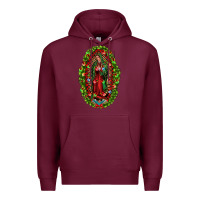 Burgundy our lady of guadalupe christmas Premium Hoodie - Jasminsmagicworld