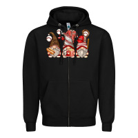 Black baseball gnomes Zipper Hoodie - Zillion Design Studio