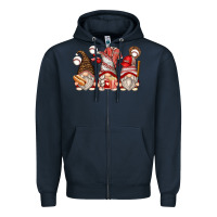 Navy baseball gnomes Zipper Hoodie - Zillion Design Studio