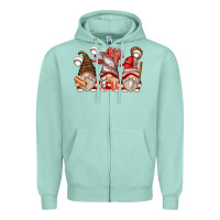 Baseball Gnomes Zipper Hoodie | Teevron