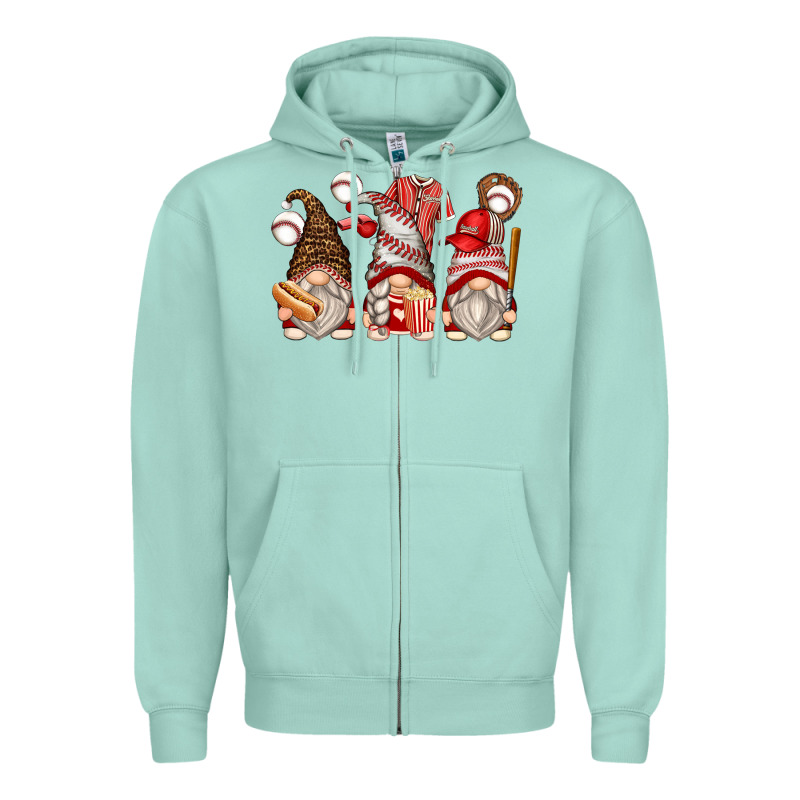 Baseball Gnomes Zipper Hoodie by Zillion Design Studio | Teevron