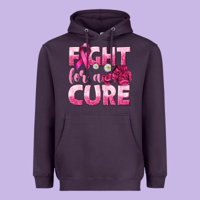 Fight For A Cure Heavyweight Hoodie Designed By Texasbilliewilder