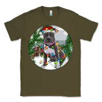 Army Green Pitbull And Farm Classic Tee - RanaPortraitStore