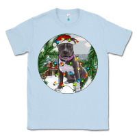Dusty Blue Pitbull And Farm Classic Tee - RanaPortraitStore