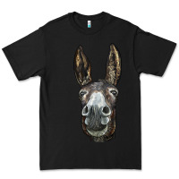 Black Donkey  Face Premium Tee - LillyAllenDesigns