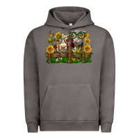 Pigment Tornado hereford bull and heifer with sunflowers Urban Hoodie - LillyAllenDesigns