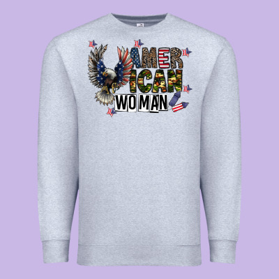 American Woman Premium Sweatshirt Designed By Cowhidedigitalart