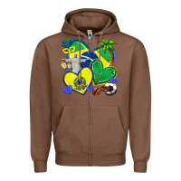 Chestnut brazil hearts Zipper Hoodie - texasbilliewilder