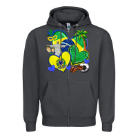 Smoke brazil hearts Zipper Hoodie - texasbilliewilder