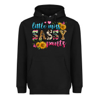 Black western little miss sassy pants Heavyweight Hoodie - Zillion Design Studio