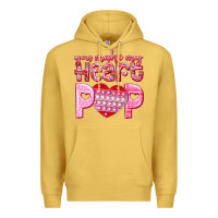 Antique Gold you make my heart pop Premium Hoodie - NancyCooperArtShop