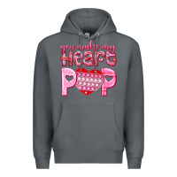 Rock you make my heart pop Premium Hoodie - NancyCooperArtShop