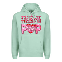 Seafoam you make my heart pop Premium Hoodie - NancyCooperArtShop