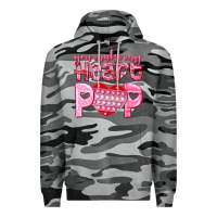 Slate Camo you make my heart pop Premium Hoodie - NancyCooperArtShop