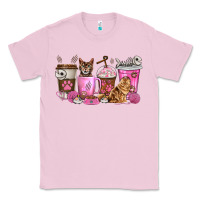 Bubblegum Pink cat coffee cups Classic Tee - texasbilliewilder