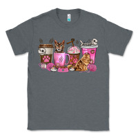 Charcoal Heather cat coffee cups Classic Tee - texasbilliewilder