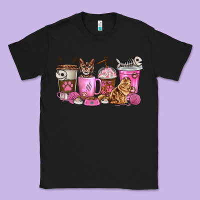 Classic Tee cat coffee cups