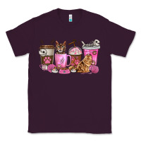 Plum cat coffee cups Classic Tee - texasbilliewilder