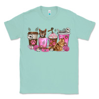 Seafoam cat coffee cups Classic Tee - texasbilliewilder