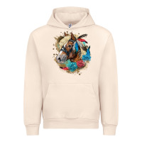 Sandshell haflinger horse floral Urban Hoodie - LillyAllenDesigns